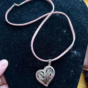 Sterling silver heart pendant